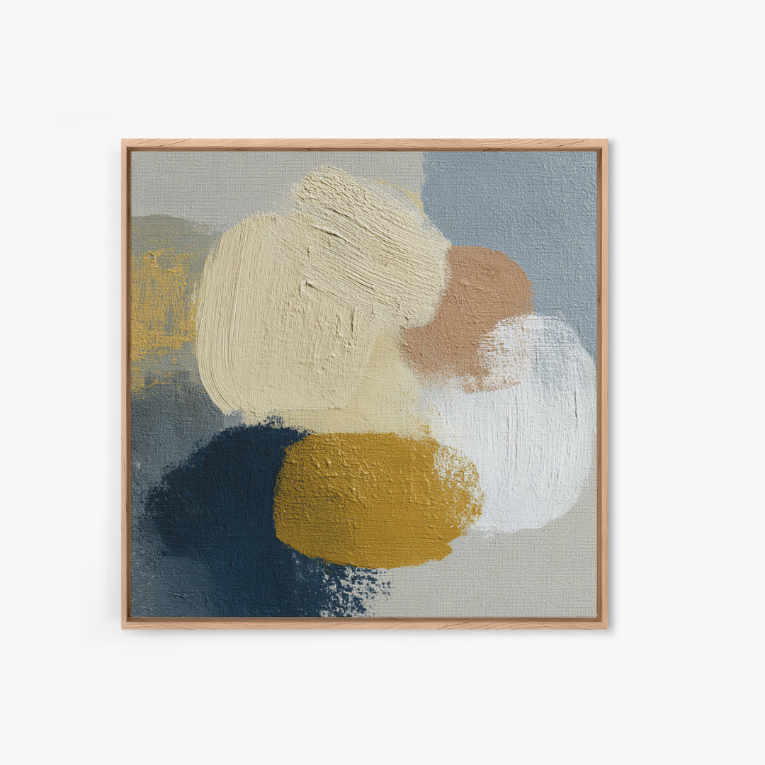 Soft Abstract Linen Texture Framed Canvas Print, Master Bedroom, Over Bed Wall Art, Bedroom Decor, Abstract Art, Sanctuary, MAS-1x1-51