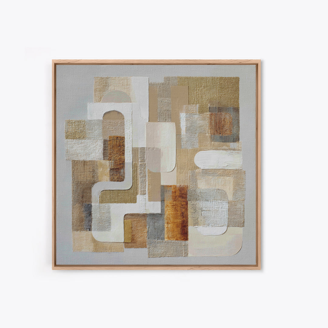 Soft Abstract Linen Texture Canvas Print, Master Bedroom, Statement Artwork, Bedroom Decor, Abstract Art, Sanctuary, MAS-1x1-75