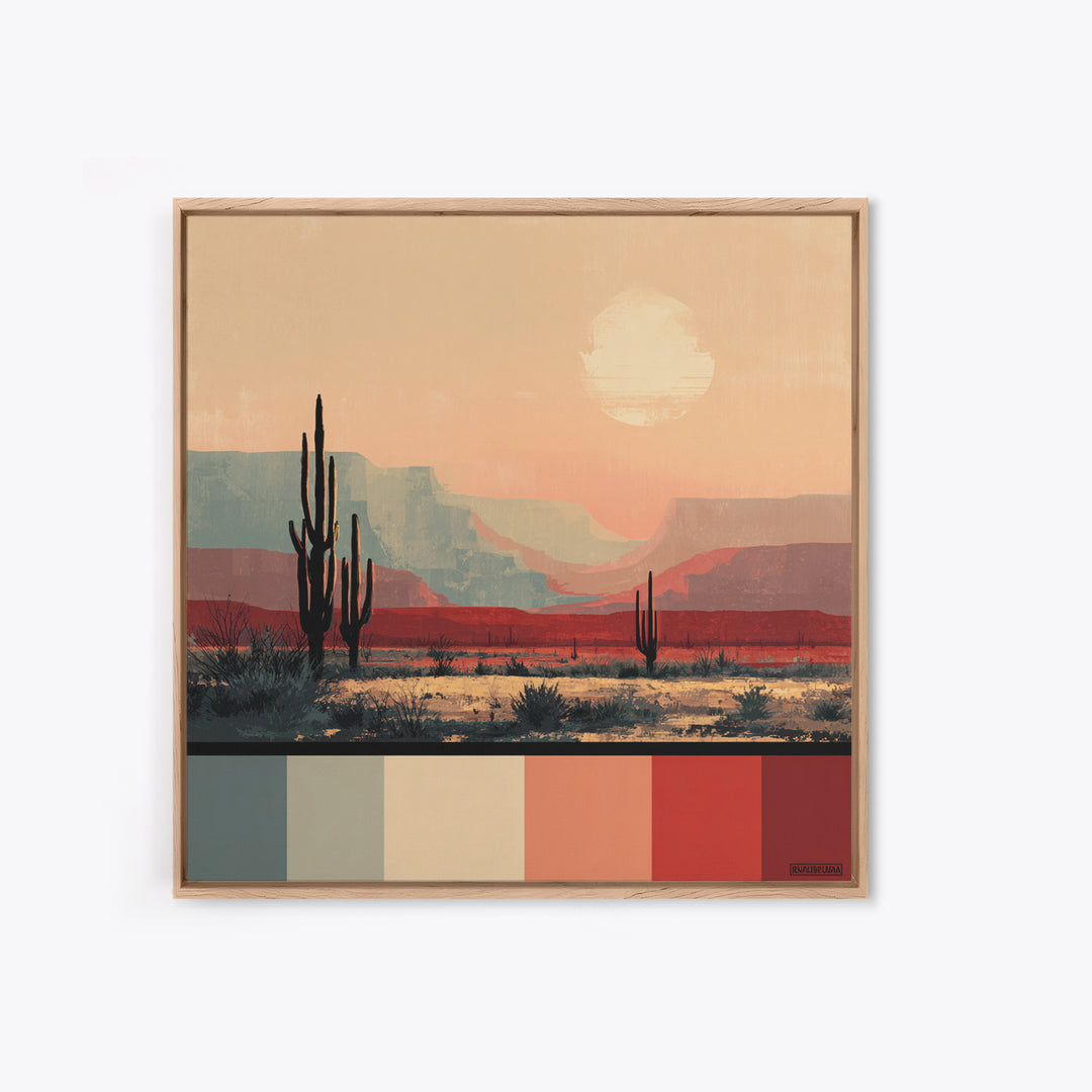 Quiet Desert Dusk Canvas Print, Master Bedroom, Boho Decor, Bedroom Decor, Fine Art, Sanctuary, Wall Art Prints, Large Wall Art, MAS-1x1-82