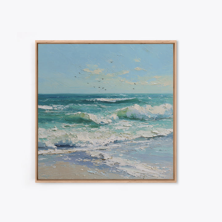Elegant Moonlit Ocean Horizon Canvas Print, Master Bedroom, Wedding Decor, Bedroom Decor, Sanctuary, Rustic Home Decor, MAS-1x1-97