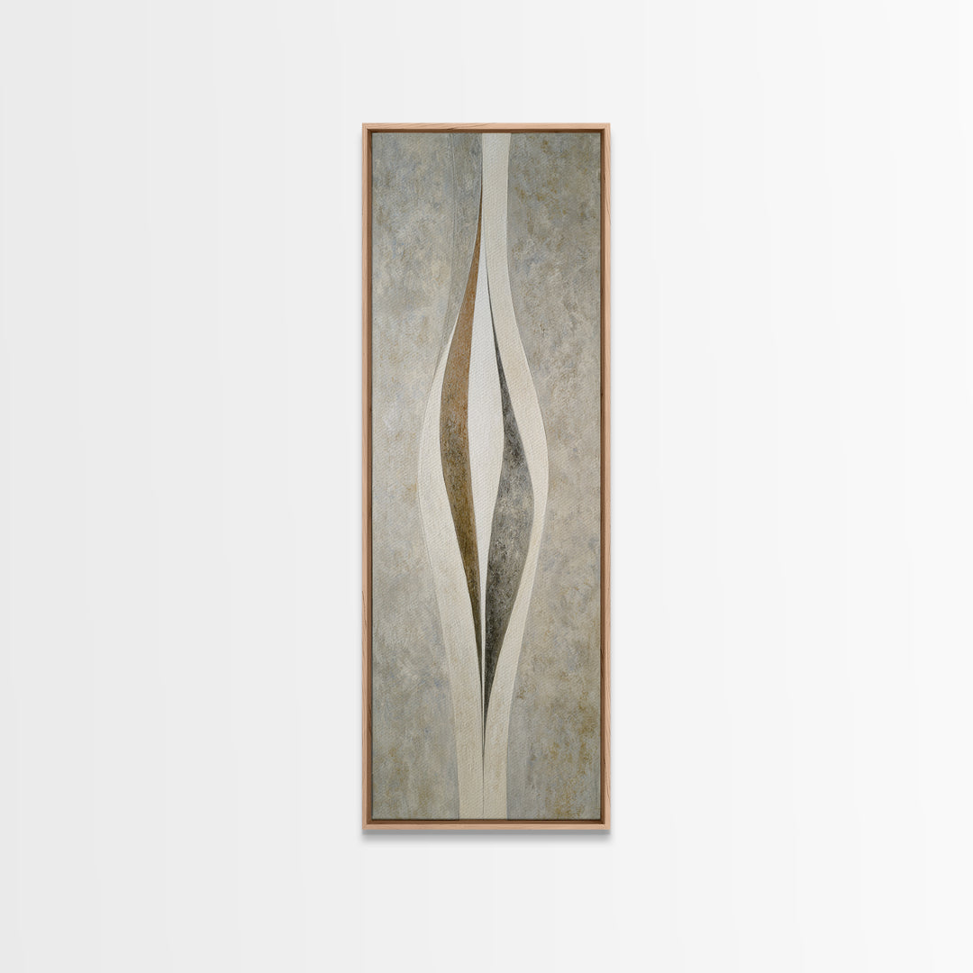 Minimal Stone Shapes Canvas Print, Master Bedroom, Above Bed Wall Decor, Bedroom Decor, Fine Art, Sanctuary, Textured Painting, MAS-1x3-100