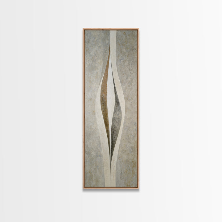 Minimal Stone Shapes Canvas Print, Master Bedroom, Above Bed Wall Decor, Bedroom Decor, Fine Art, Sanctuary, Textured Painting, MAS-1x3-100