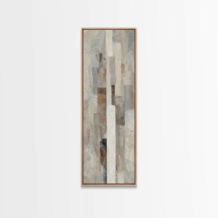 Minimal Stone Shapes Canvas Print, Master Bedroom, Bedroom Decor, Abstract Art, Sanctuary, Minimalist Wall Art, MAS-1x3-28