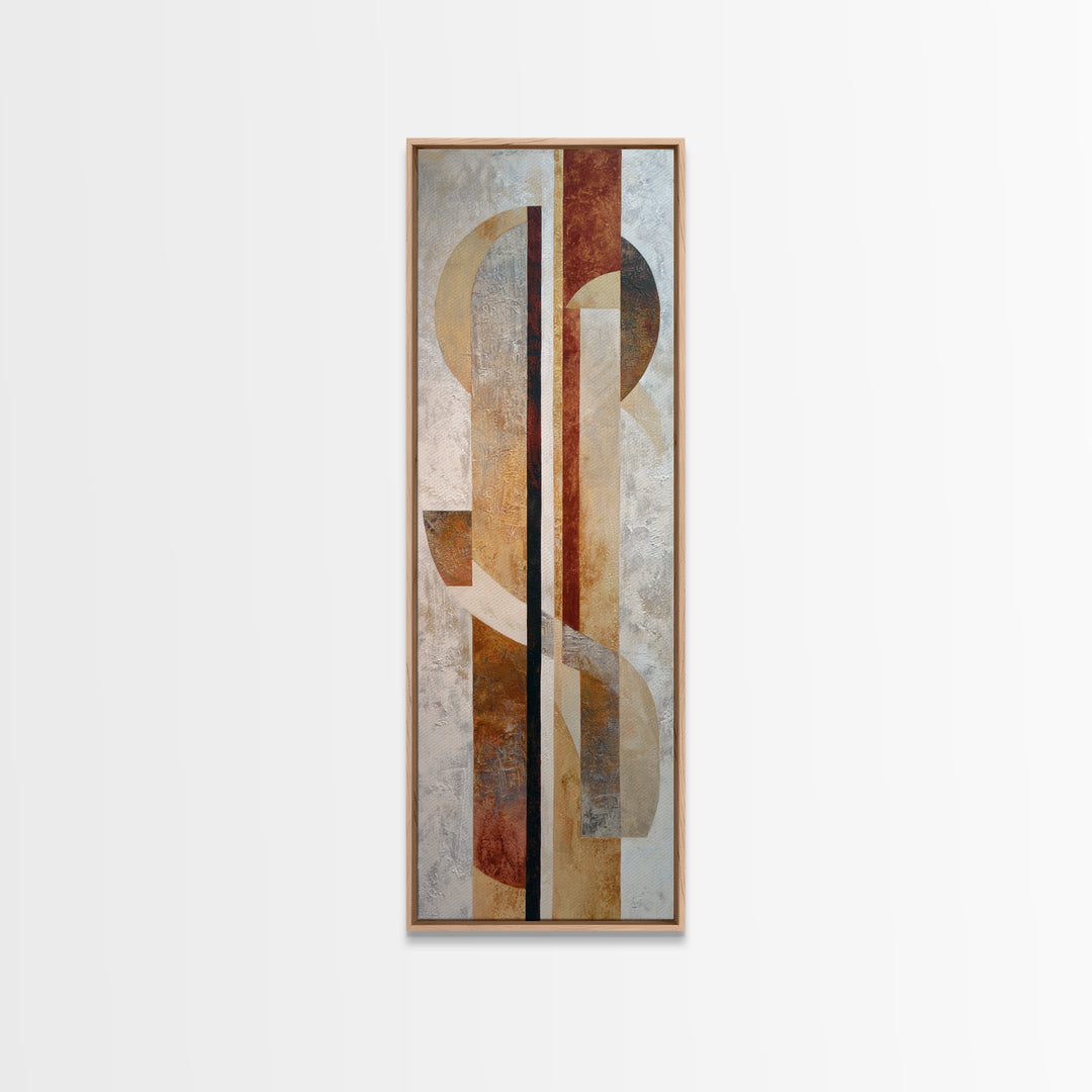Large Cream Abstract Framed Canvas Print, Master Bedroom, Textured Painting, Bedroom Decor, Abstract Art, Sanctuary, Wall Decal, MAS-1x3-53