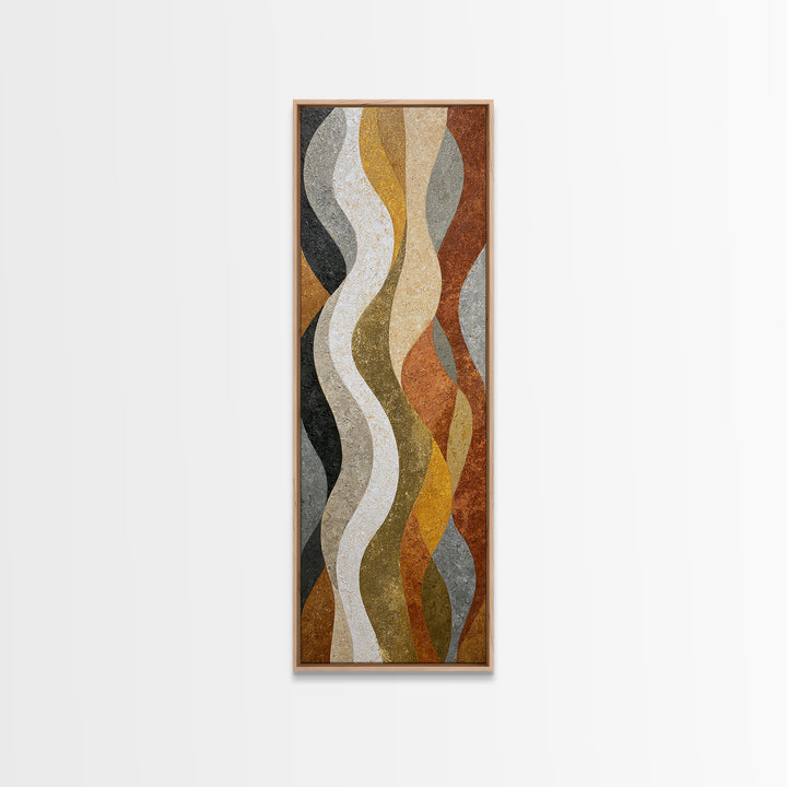 Abstract Wave Forms Canvas Print, Master Bedroom, Minimalist Wall Art, Bedroom Decor, Fine Art, Sanctuary, Over Bed Wall Art, MAS-1x3-56