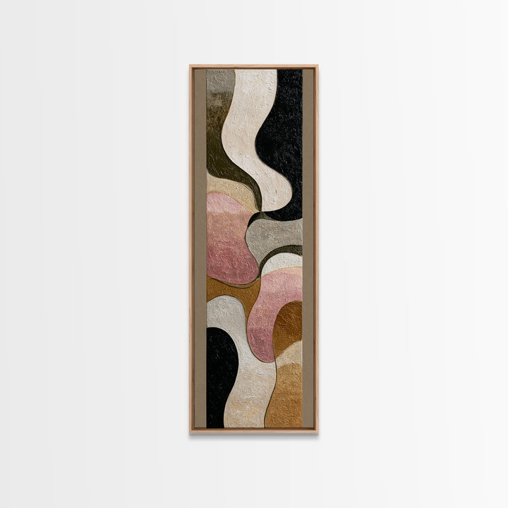 Abstract Wave Forms Framed Canvas Print, Master Bedroom, Bedroom Decor, Abstract Art, Sanctuary, Bedroom Wall Art, MAS-1x3-8