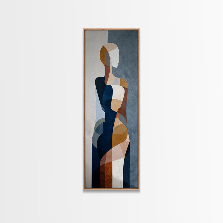 Classical Reclining Figure Implied Through Line Art Canvas Print, Master Bedroom, Boho Decor, Bedroom Decor, Sanctuary, MAS-1x3-82