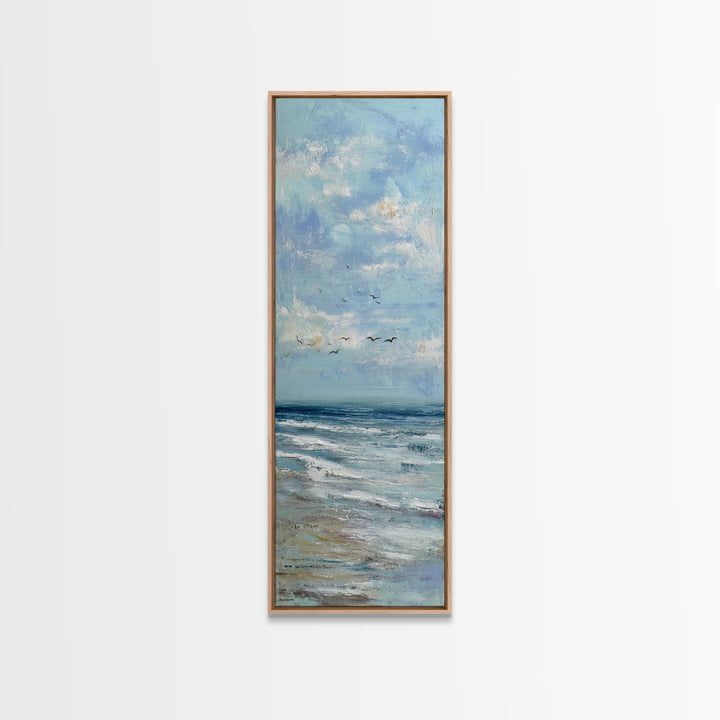 Hotel Coastal Landscape Canvas Print, Master Bedroom, Luxury Decor, Bedroom Decor, Fine Art, Sanctuary, Wedding Decor, MAS-1x3-9