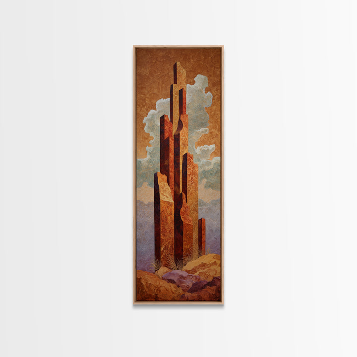 Quiet Desert Dusk Canvas Print, Master Bedroom, Room Decor, Bedroom Decor, Fine Art, Sanctuary, Wall Decal, Printable Art, MAS-1x3-94