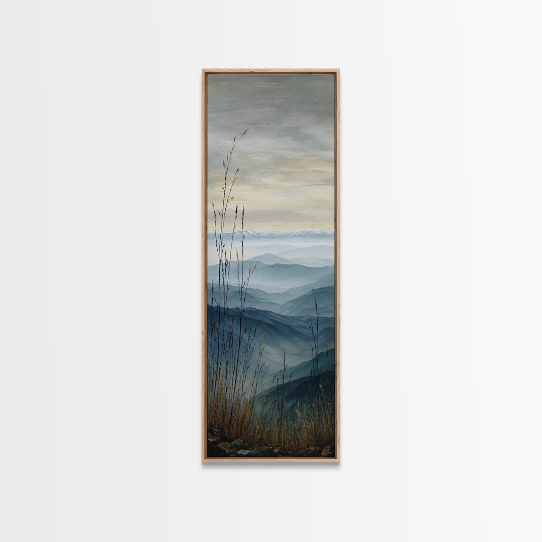 Soft Mountain Ridge Canvas Print, Master Bedroom, Boho Decor, Bedroom Decor, Fine Art, Sanctuary, Wall Art Prints, MAS-1x3-97