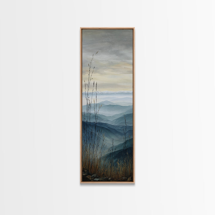 Soft Mountain Ridge Canvas Print, Master Bedroom, Boho Decor, Bedroom Decor, Fine Art, Sanctuary, Wall Art Prints, MAS-1x3-97