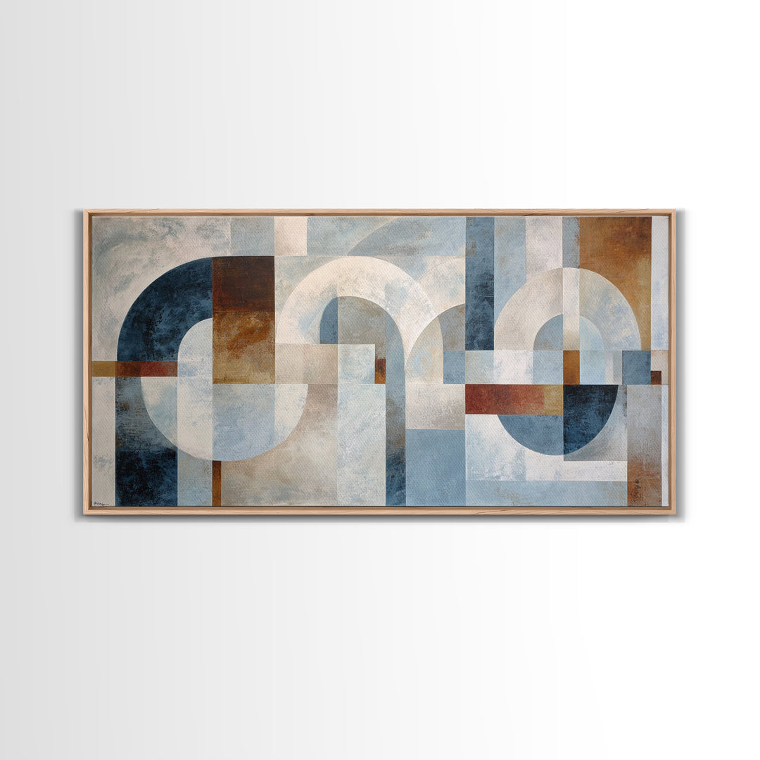 Large Cream Abstract Framed Canvas Print, Master Bedroom, Bedroom Decor, Abstract Art, Sanctuary, Farmhouse Wall Art, MAS-2x1-13