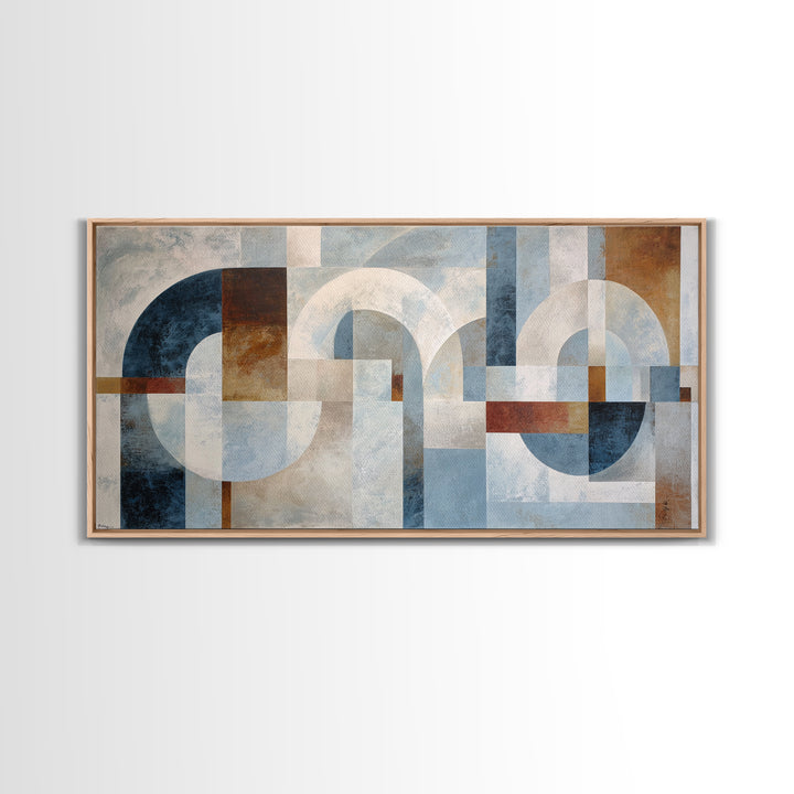 Large Cream Abstract Framed Canvas Print, Master Bedroom, Bedroom Decor, Abstract Art, Sanctuary, Farmhouse Wall Art, MAS-2x1-13