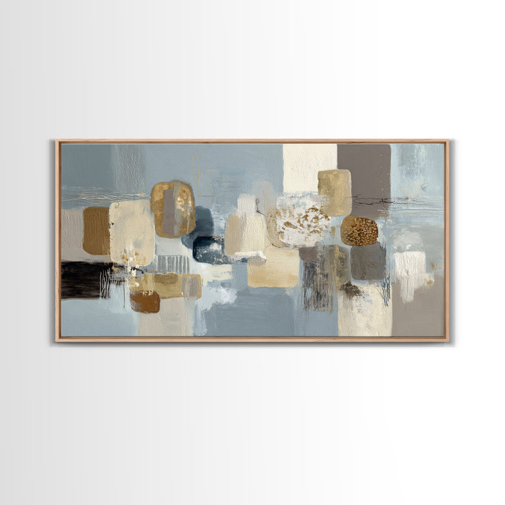 Minimal Stone Shapes Canvas Print, Master Bedroom, Home Decor, Bedroom Decor, Abstract Art, Sanctuary, Bedroom Wall Decor, MAS-2x1-36