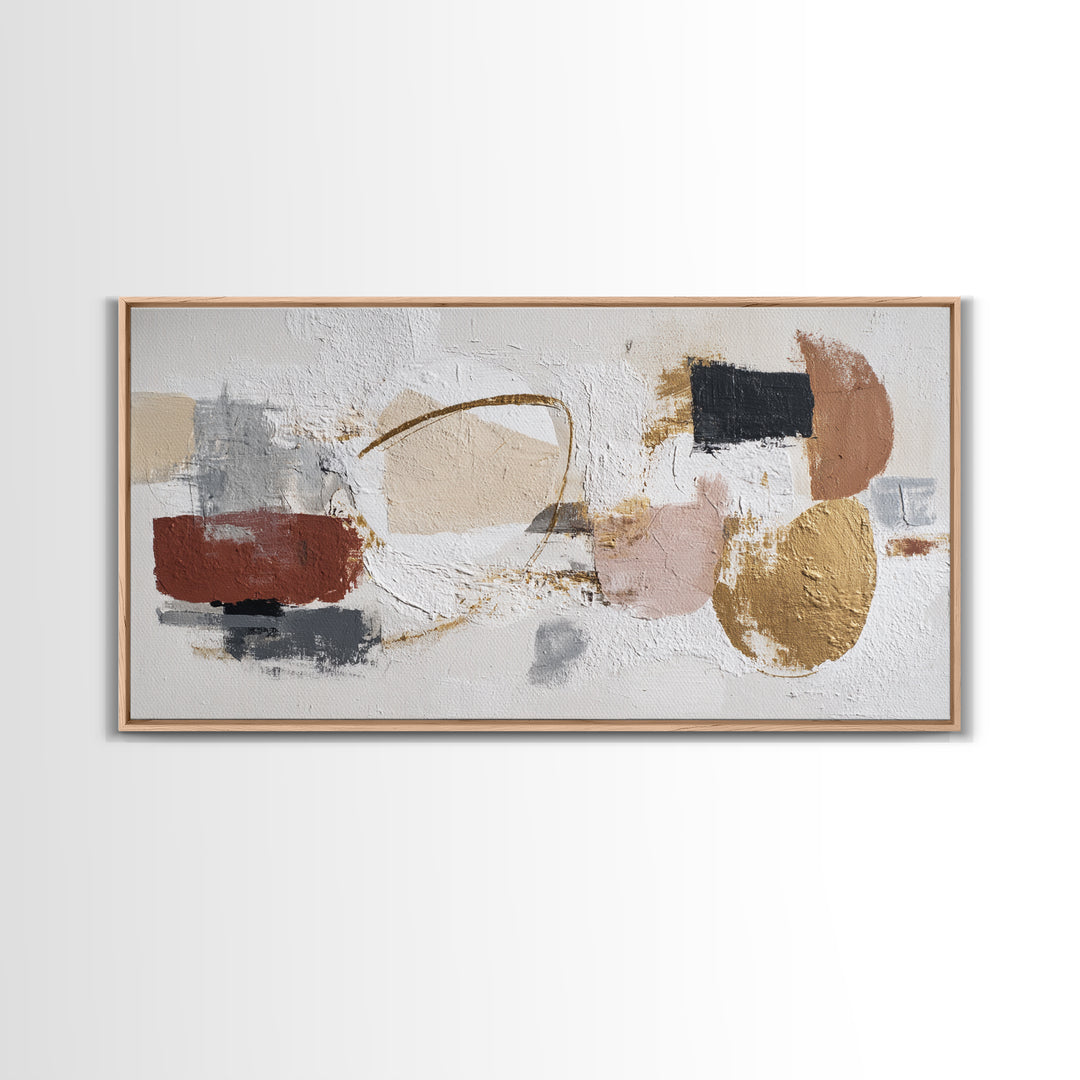 Soft Abstract Linen Texture Canvas Print, Master Bedroom, Farmhouse Wall Decor, Bedroom Decor, Abstract Art, Sanctuary, MAS-2x1-47