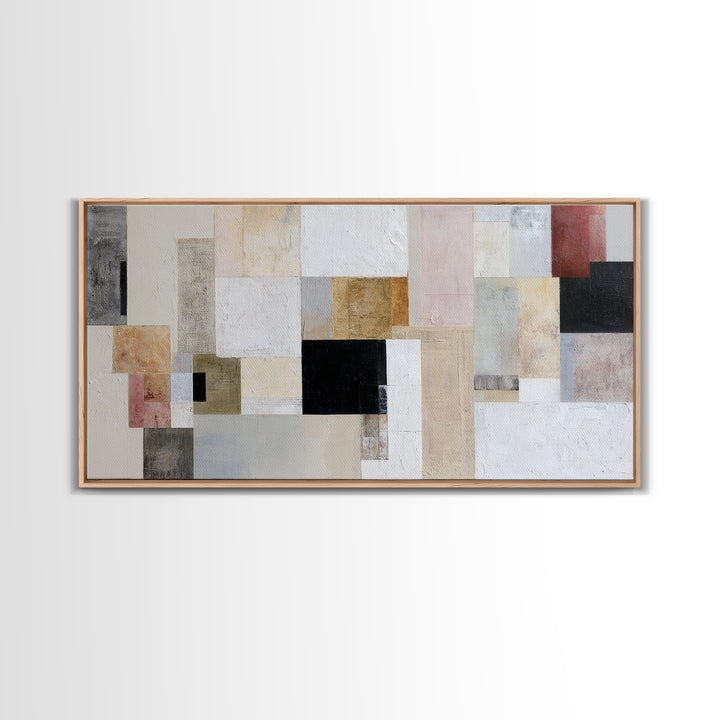 Large Cream Abstract Canvas Print, Master Bedroom, Farmhouse Decor, Bedroom Decor, Abstract Art, Sanctuary, Above Bed Wall Art, MAS-2x1-61
