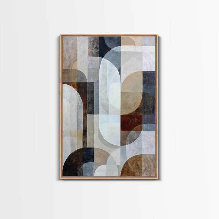 Large Cream Abstract Framed Canvas Print, Master Bedroom, Bedroom Decor, Sanctuary, Living Room Prints, Wall Decor Bedroom, MAS-2x3-1