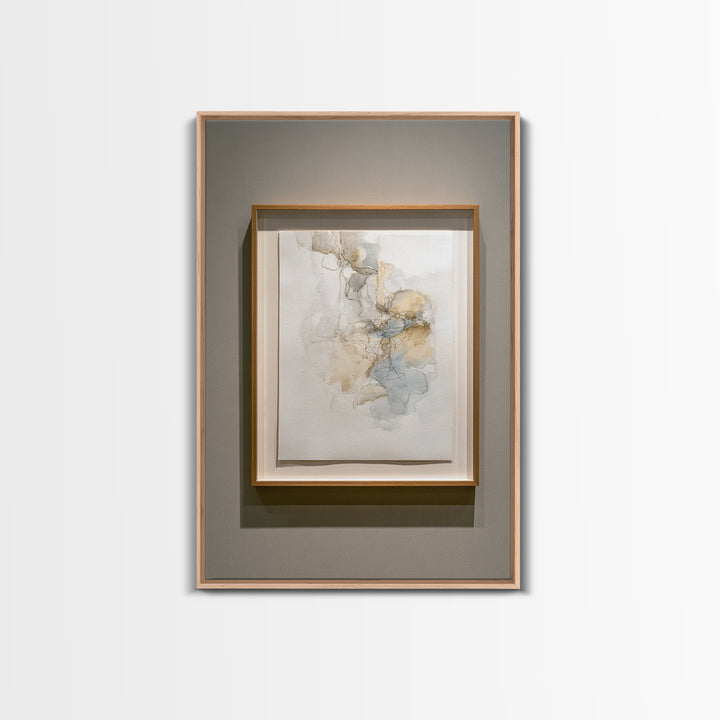 Minimal Two Figure Line Drawing Framed Canvas Print, Master Bedroom, Farmhouse Decor, Bedroom Decor, Fine Art, Sanctuary, MAS-2x3-37
