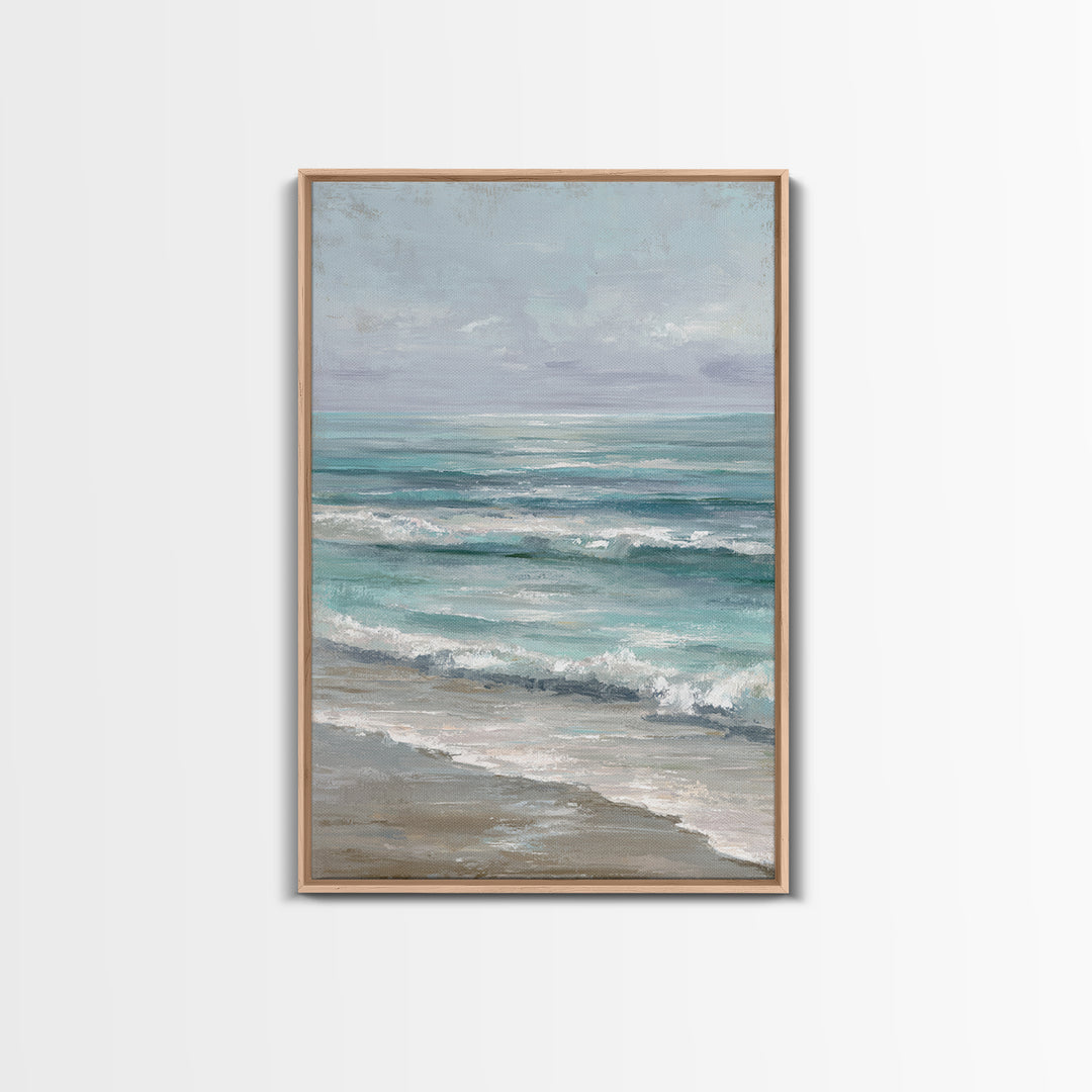 Elegant Moonlit Ocean Horizon Canvas Print, Master Bedroom, Wall Decor Bedroom, Bedroom Decor, Sanctuary, Fine Art Print, MAS-2x3-57