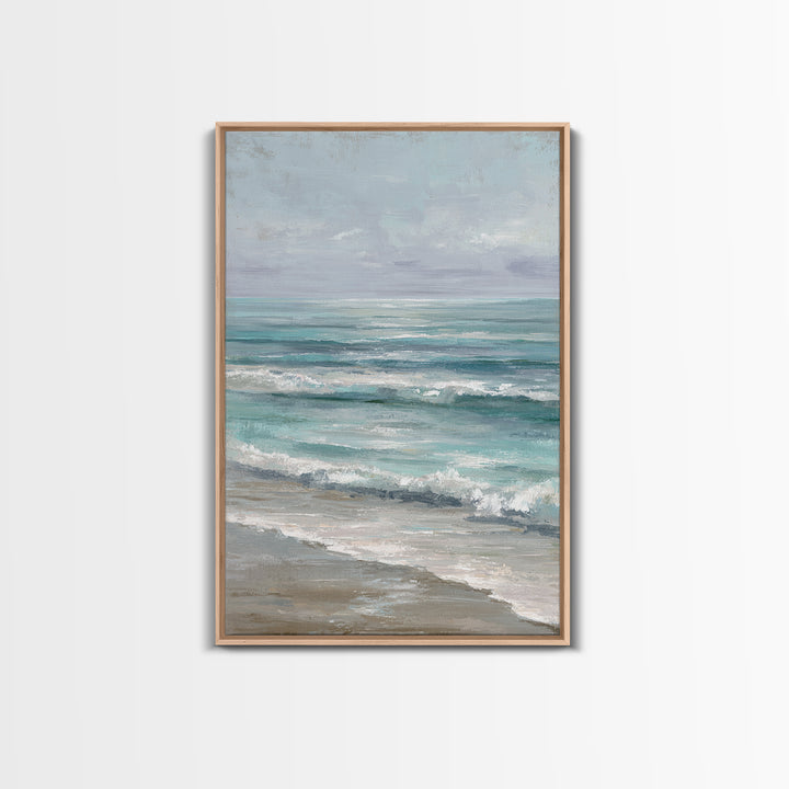 Elegant Moonlit Ocean Horizon Canvas Print, Master Bedroom, Wall Decor Bedroom, Bedroom Decor, Sanctuary, Fine Art Print, MAS-2x3-57