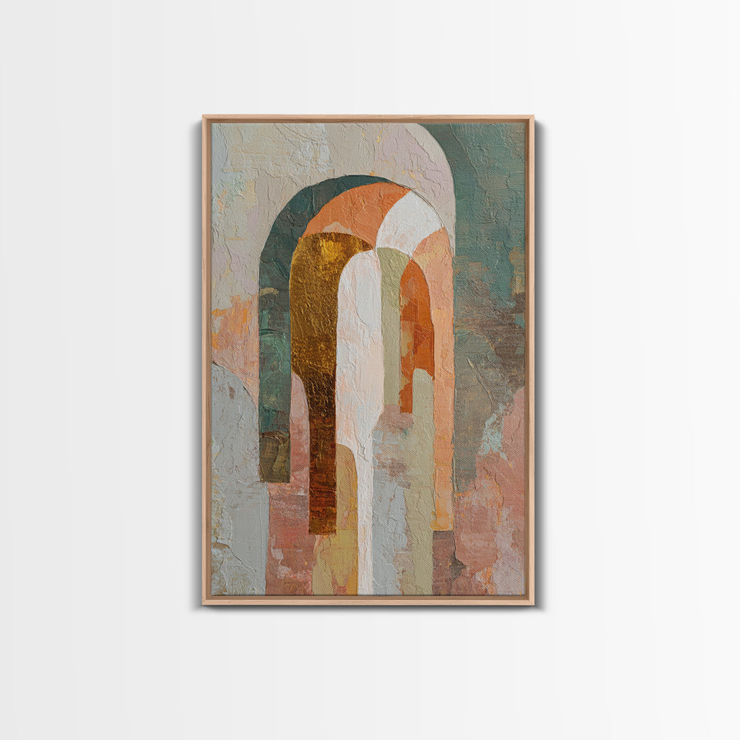 Large Cream Abstract Framed Canvas Print, Master Bedroom, Rustic Home Decor, Bedroom Decor, Abstract Art, Sanctuary, MAS-2x3-73