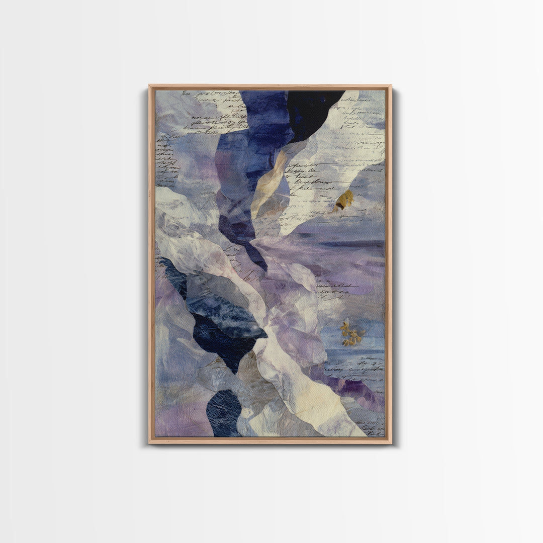Abstract Wave Forms Framed Canvas Print, Master Bedroom, Signs for Home, Bedroom Decor, Abstract Art, Sanctuary, Luxury Decor, MAS-2x3-76