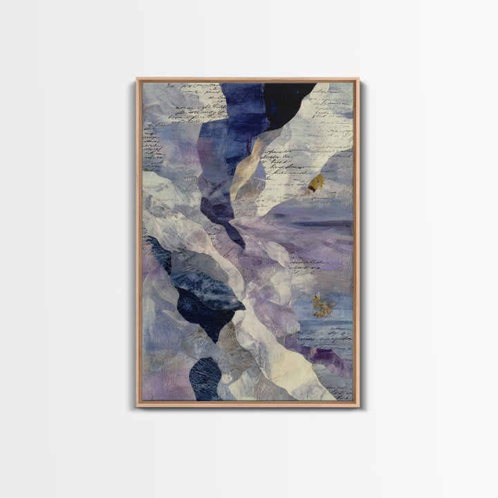 Abstract Wave Forms Framed Canvas Print, Master Bedroom, Signs for Home, Bedroom Decor, Abstract Art, Sanctuary, Luxury Decor, MAS-2x3-76