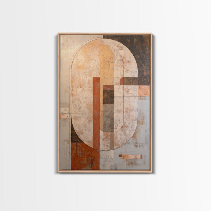 Large Cream Abstract Framed Canvas Print, Master Bedroom, Rustic Home Decor, Bedroom Decor, Abstract Art, Sanctuary, MAS-2x3-97