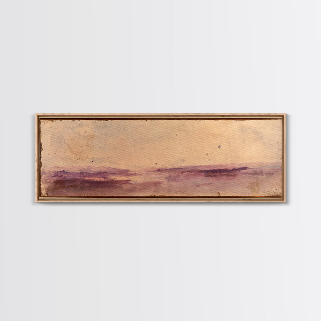 Serene Lake with Pale Morning Reflection Canvas Print, Master Bedroom, Bedroom Wall Art, Bedroom Decor, Oil Painting, Sanctuary, MAS-3x1-71