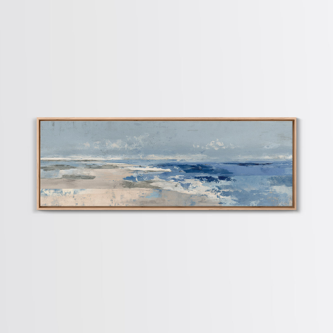 Hotel Coastal Landscape Canvas Print, Master Bedroom, Over Bed Wall Art, Bedroom Decor, Fine Art, Sanctuary, Minimalist Decor, MAS-3x1-85