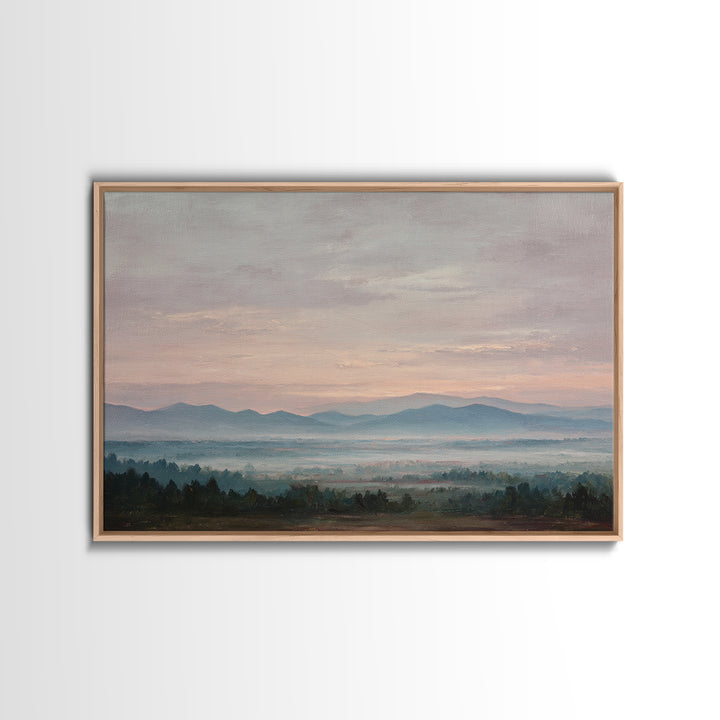 Blush and Taupe Cloudscape Framed Canvas Print, Master Bedroom, Farmhouse Wall Art, Bedroom Decor, Fine Art, Sanctuary, MAS-3x2-10