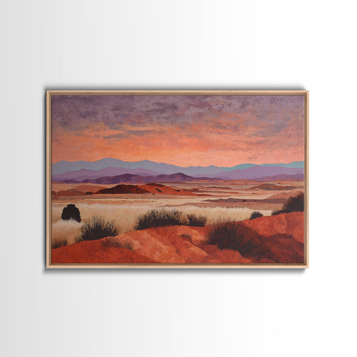 Quiet Desert Dusk Canvas Print, Master Bedroom, Bedroom Prints, Bedroom Decor, Sanctuary, Gallery Decor, Neutral Decor, MAS-3x2-38