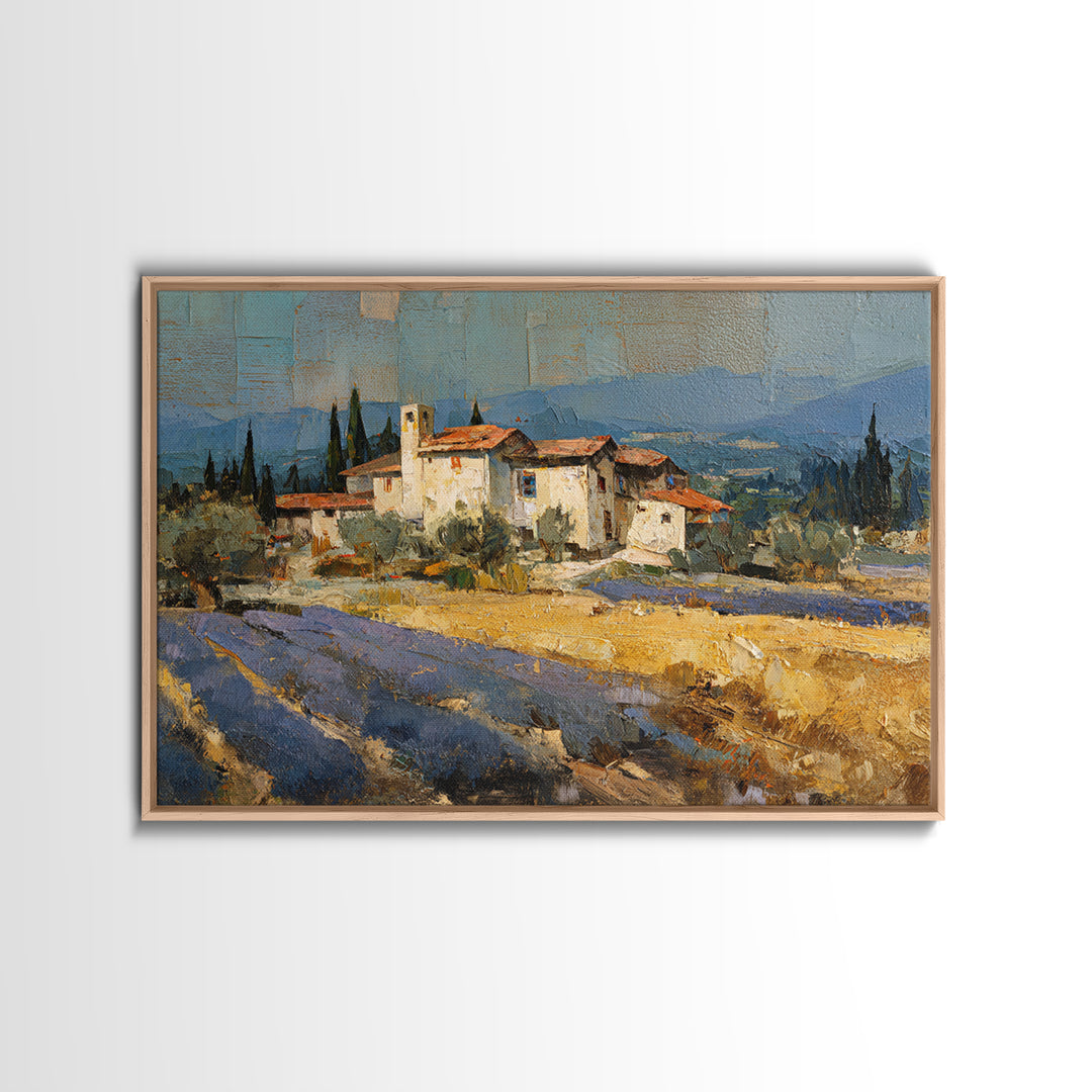 Lavender Field at Twilight Canvas Print, Master Bedroom, Set of 2 Prints, Bedroom Decor, Abstract Art, Sanctuary, MAS-3x2-94