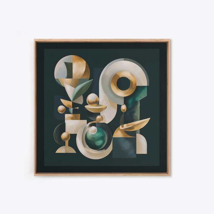 Surreal Room of Floating Objects as Decorative Canvas Print, Maximalist Art, Digital Prints, Living Room Decor, Maximal, MAX-1x1-81