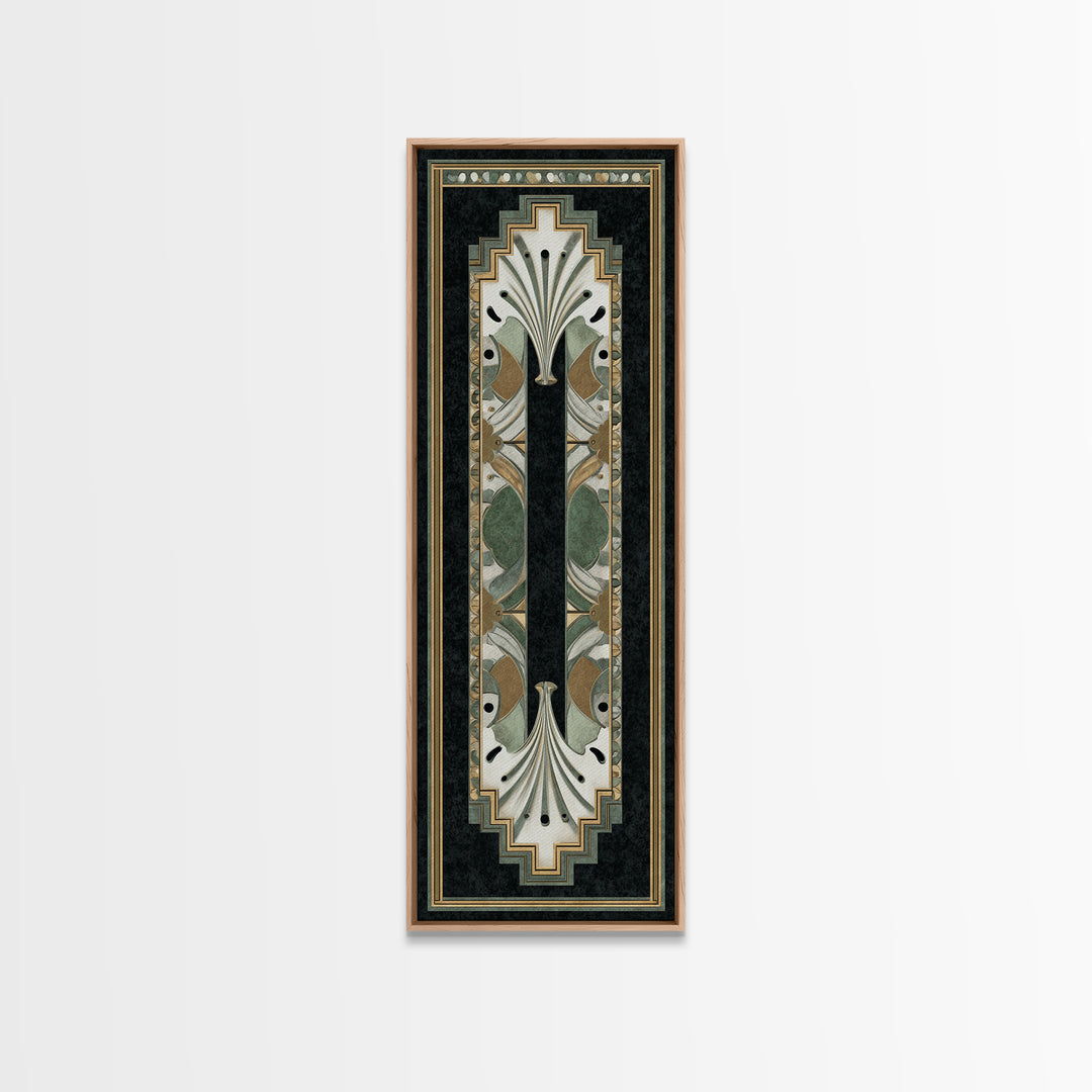 Folk Art Animal Parade Framed Canvas Print, Maximalist Art, Minimalist Decor, Living Room Decor, Fine Art, Maximal, Art Nouveau, MAX-1x3-4