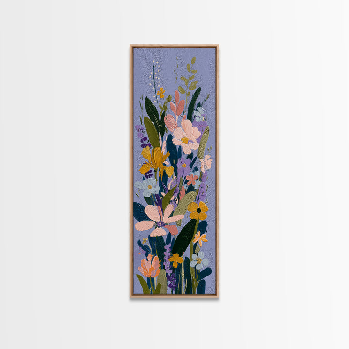 Matisse Inspired Cutouts with Vivid Floral Motifs Canvas Print, Maximalist Art, Modern Decor, Living Room Decor, Maximal, MAX-1x3-46