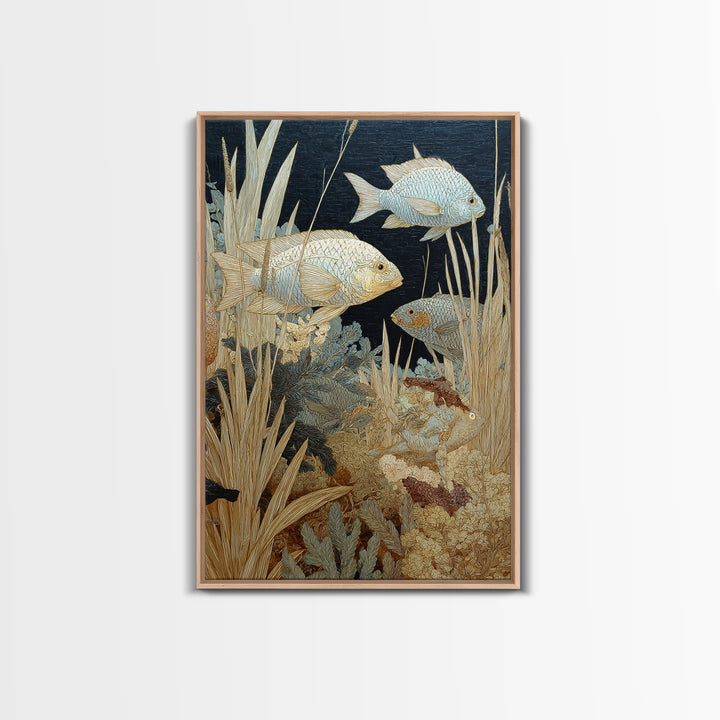 Wild Coral Reef Canvas Print, Maximalist Art, Printable Art, Living Room Decor, Fine Art, Maximal, Funky Wall Art, Modern Art, MAX-2x3-49