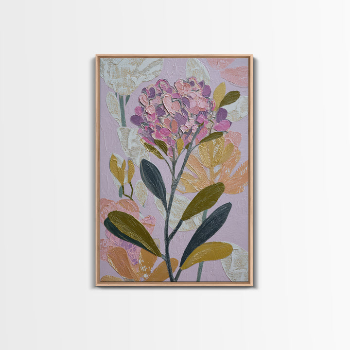 Matisse Inspired Cutouts with Vivid Floral Motifs Canvas Print, Maximalist Art, Digital Print, Living Room Decor, Maximal, MAX-2x3-90