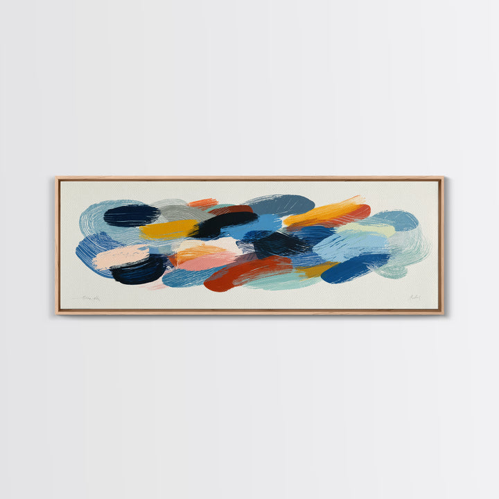 Chaotic Joyful Abstract Canvas Print, Maximalist Art, Digital Print, Living Room Decor, Fine Art, Maximal, Playroom Decor, MAX-3x1-38