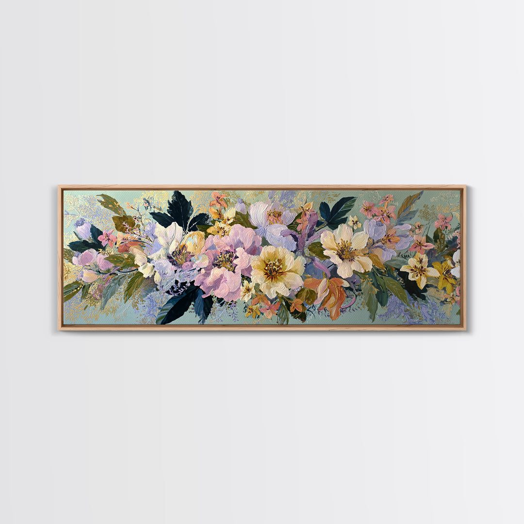 Highly Patterned Snake and Flower Composition Canvas Print, Maximalist Art, Abstract Wall Art, Living Room Decor, Maximal, MAX-3x1-5