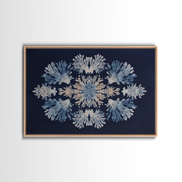 Bohemian Textile Pattern Framed Canvas Print, Maximalist Art, Playroom Decor, Living Room Decor, Maximal, Luxury Decor, MAX-3x2-24