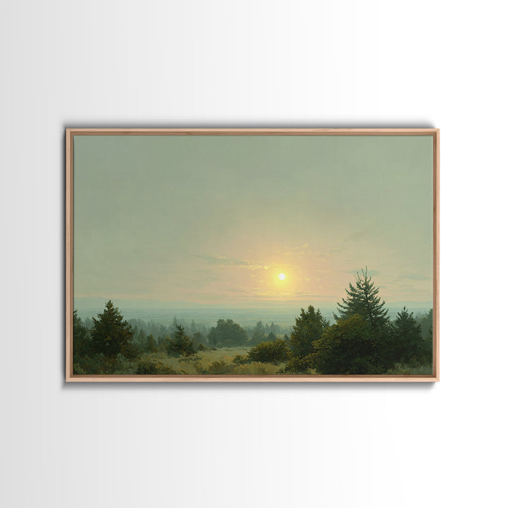 Eclectic Checkerboard Landscape Canvas Print, Maximalist Art, Moody Wall Art, Living Room Decor, Fine Art, Maximal, MAX-3x2-57
