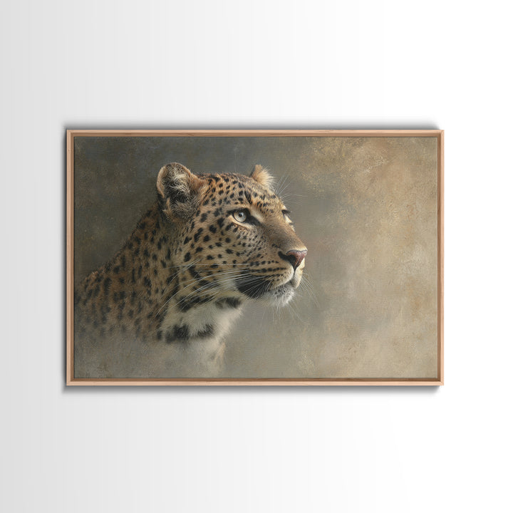Rainbow Leopard Portrait Canvas Print, Maximalist Art, Digital Prints, Living Room Decor, Fine Art, Maximal, Abstract Wall Art, MAX-3x2-88
