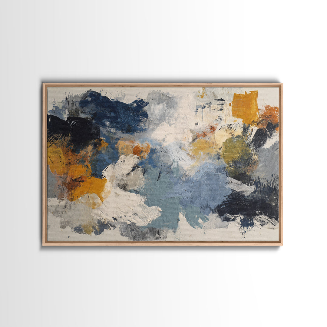 Chaotic Joyful Abstract Canvas Print, Maximalist Art, Modern Art, Living Room Decor, Fine Art, Maximal, Textured Painting, MAX-3x2-98