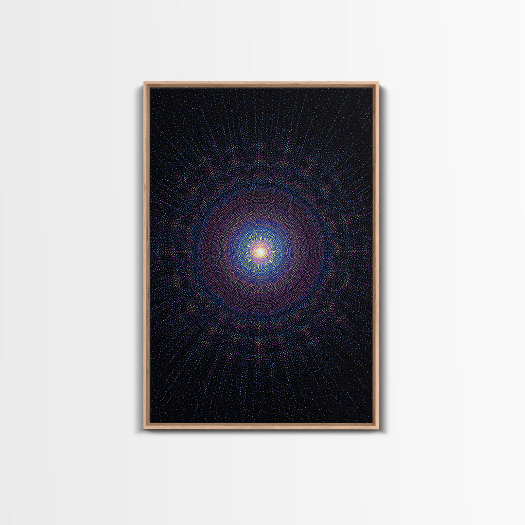 Purple Spiral Galaxy Wall Art, Modern Abstract Art Print, Space Abstract Art, Cosmic Retro Decor, Digital Canvas Print Poster