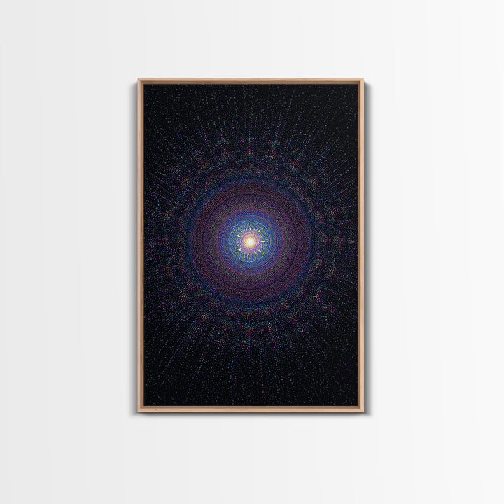 Purple Spiral Galaxy Wall Art, Modern Abstract Art Print, Space Abstract Art, Cosmic Retro Decor, Digital Canvas Print Poster