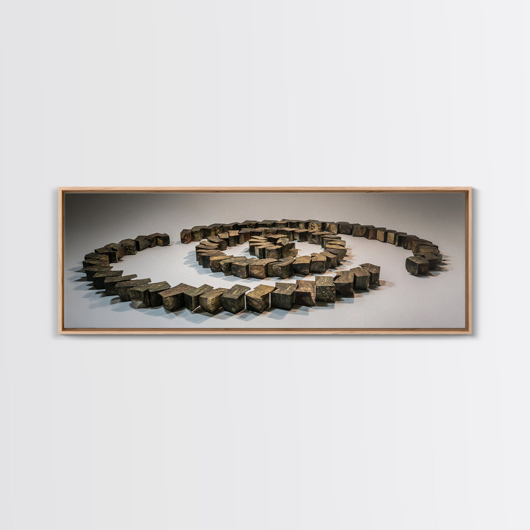 Spiral Stone Earthwork Sculpture Wall Art, Modern Sculpture, Geometric Art, Organic Abstract Decor, Masculine Office Decor