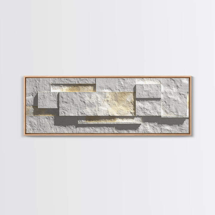 White Textured Relief Geometry Wall Art, Minimalist Modern Abstract Print, Gold Neutral Decor, Elegant Home Office Artwork