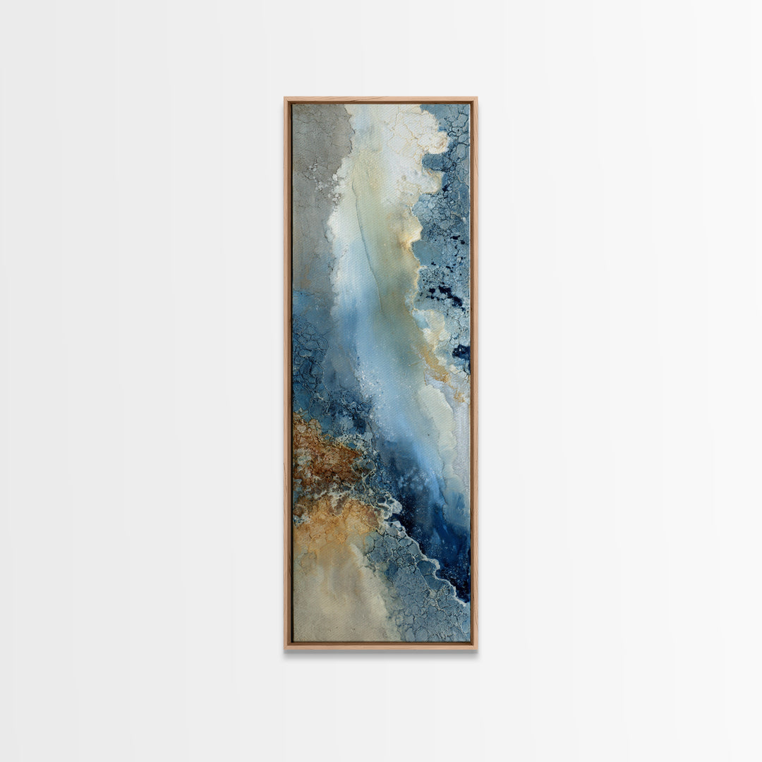 Angelic Light Rays Through Abstract Clouds Canvas Print, Meditation Art, Psychedelic Art, Living Room Decor, Stillness, MED-1x3-34