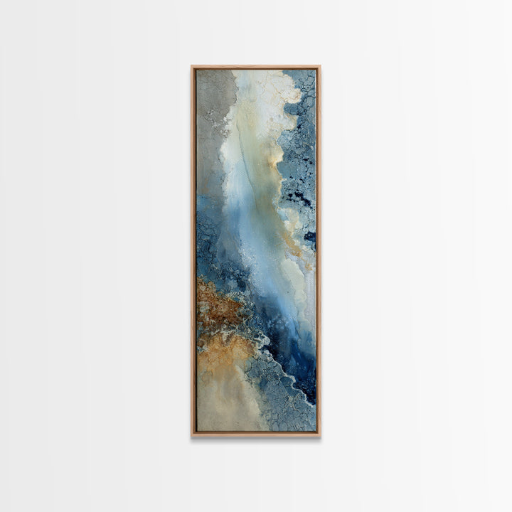 Angelic Light Rays Through Abstract Clouds Canvas Print, Meditation Art, Psychedelic Art, Living Room Decor, Stillness, MED-1x3-34